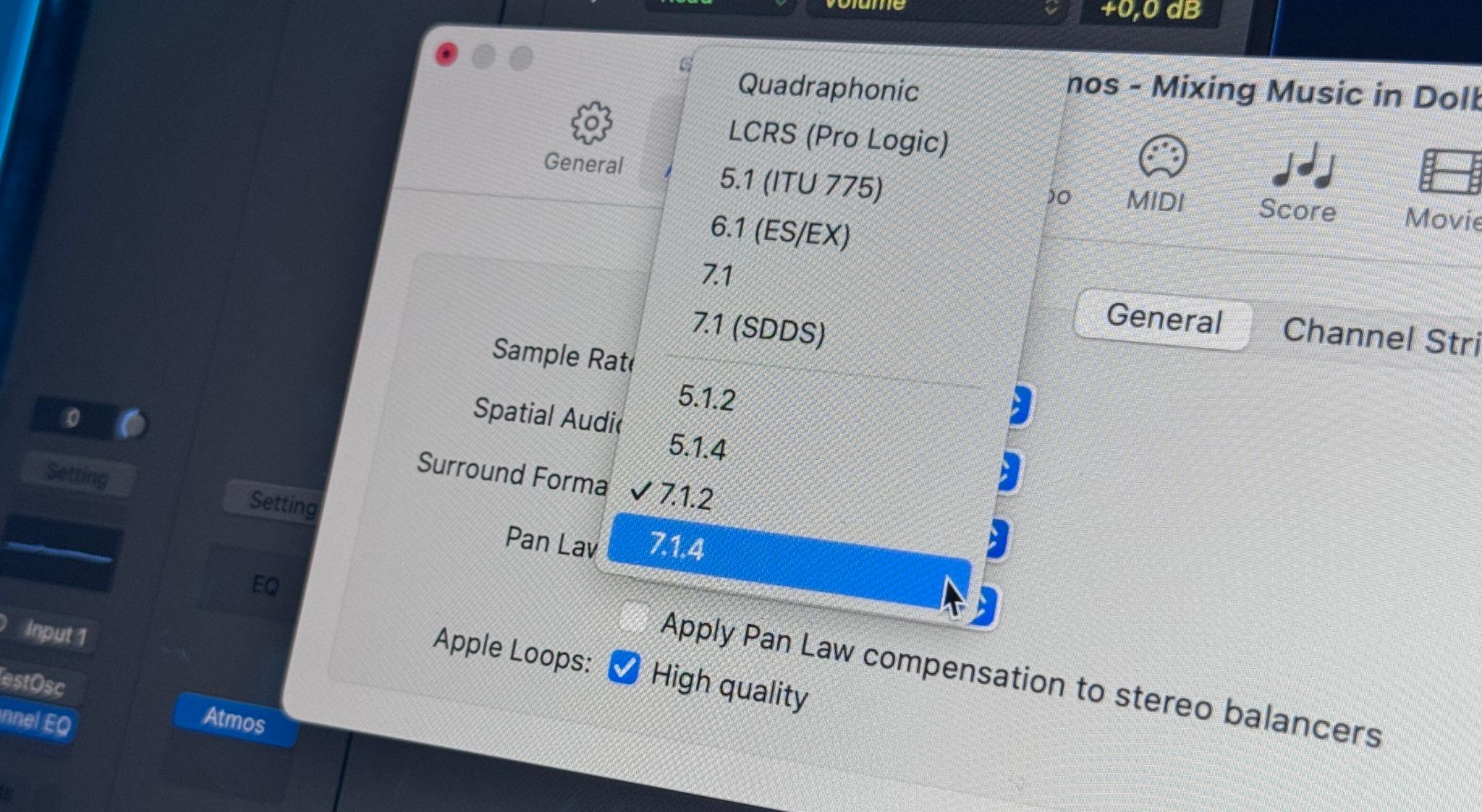 Logic Pro Surround Formats