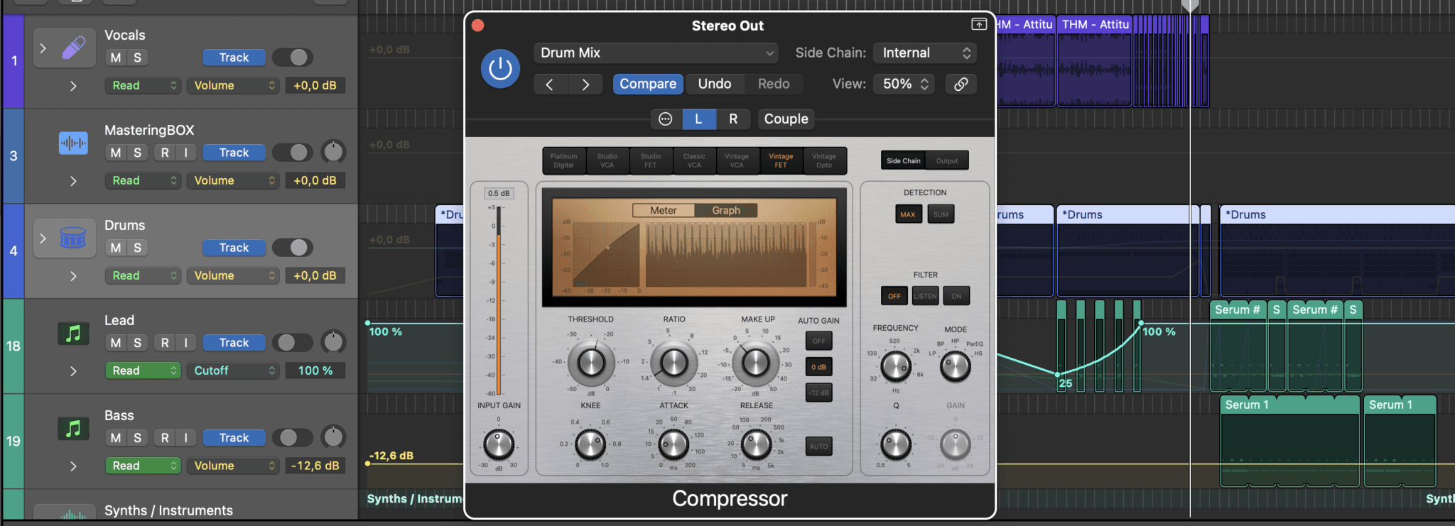 sidechain logic plugin compressor