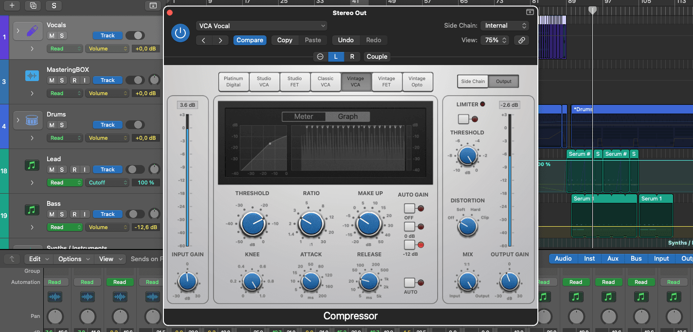 logic vocal compressor