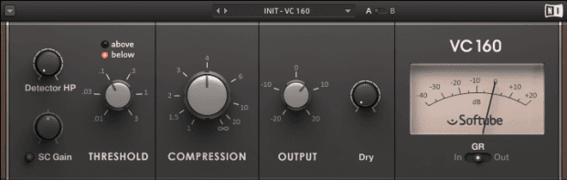 An image of one of many VCA audio compressors