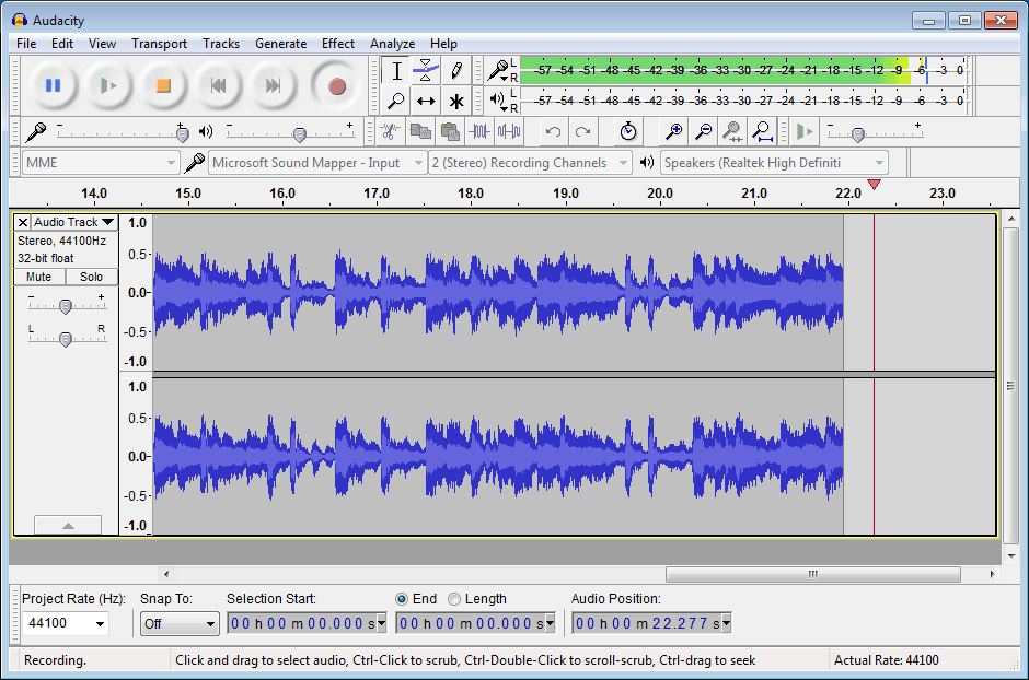 audacity audio editing