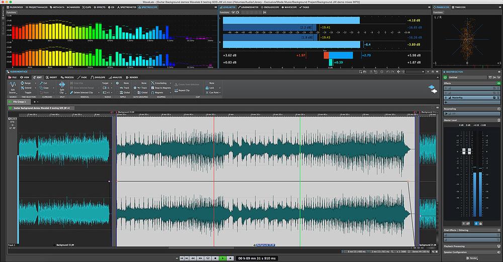 wavelab audio editing