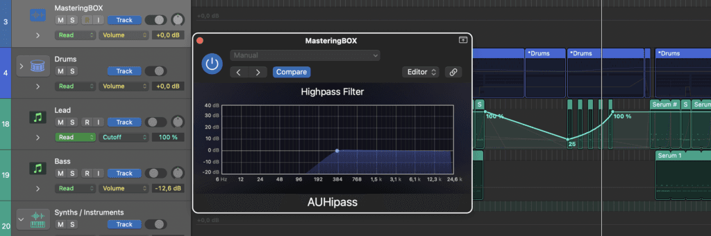 Logic AUhipass filter