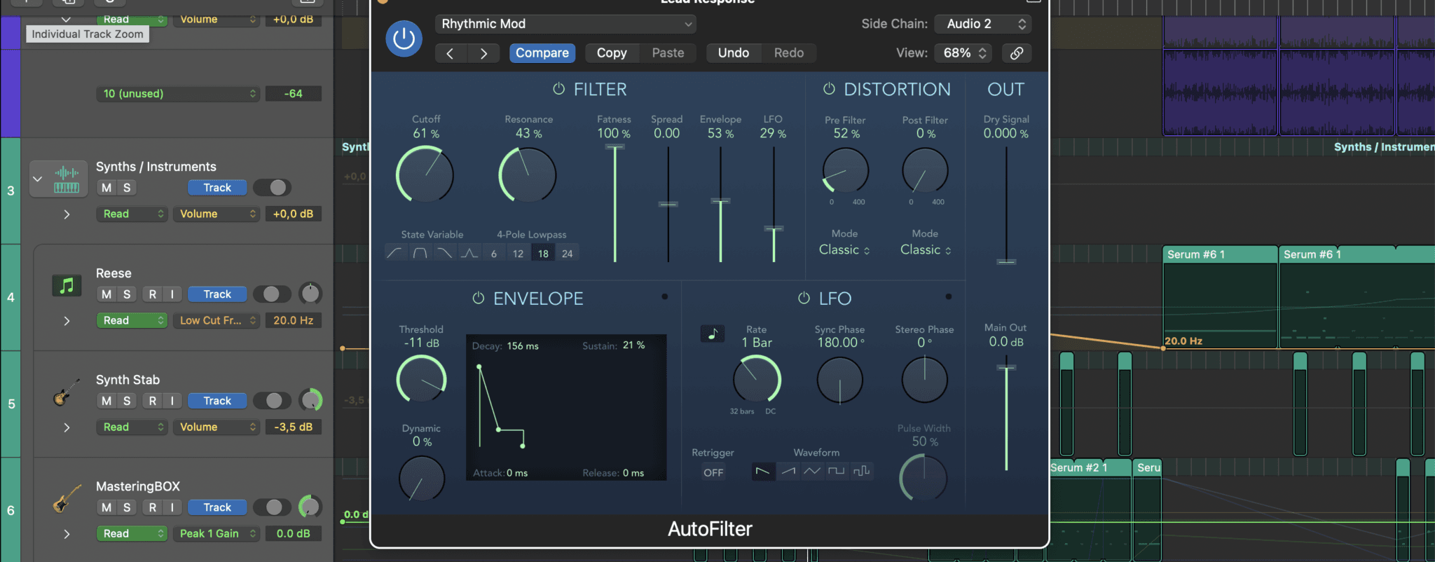 sidechain distortion logic plugin