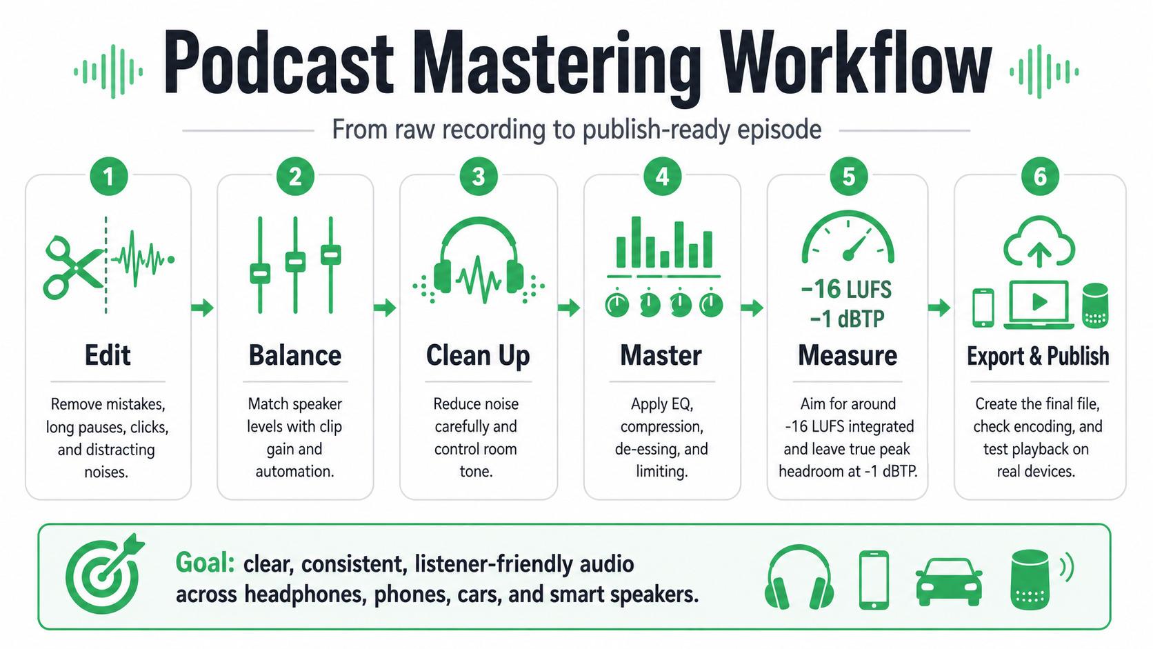 Podcast Mastering Worfklow