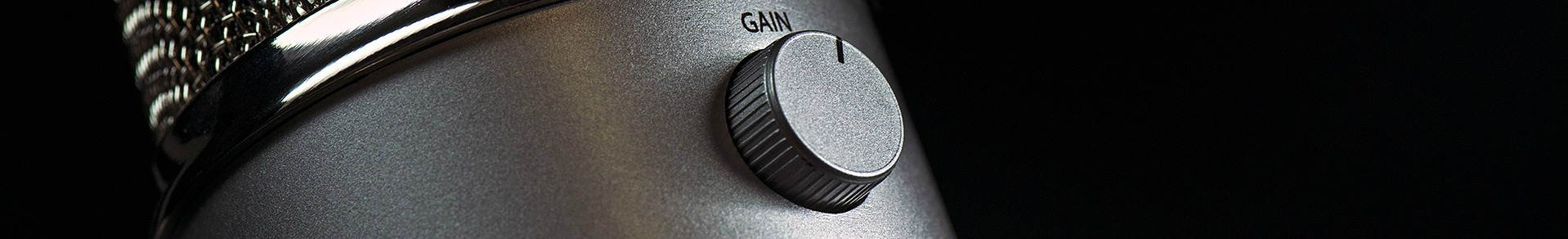 An audio unit gain knob