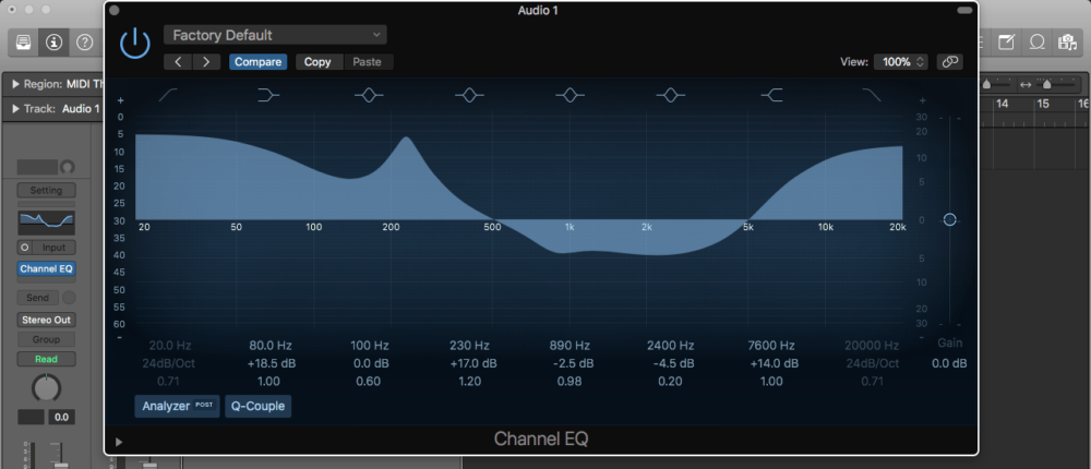 parametric eq audacity