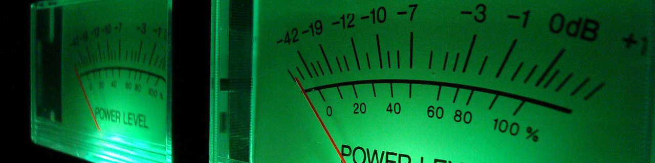 A stereo VU Meter