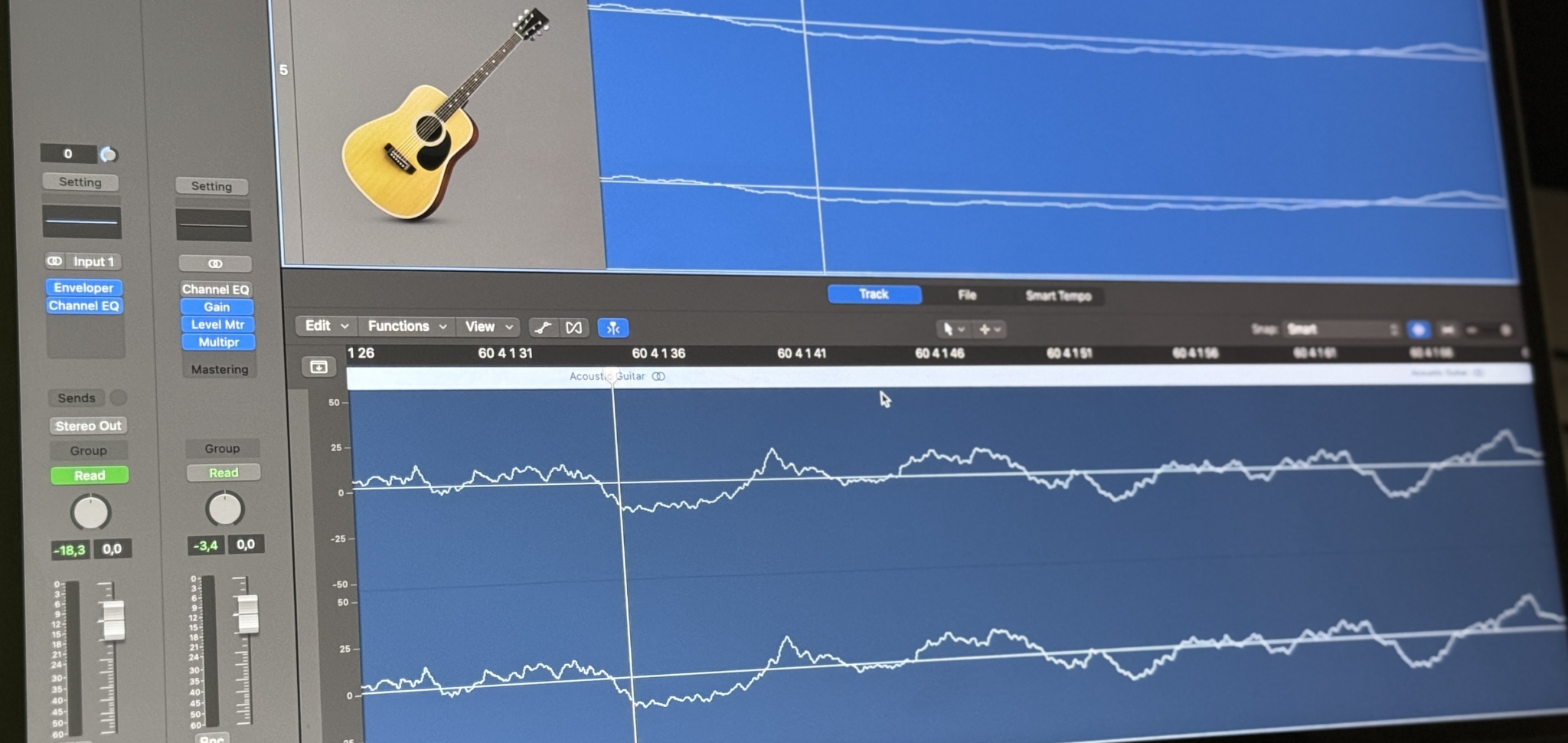 Aligning Transients on stereo acoustic guitar track